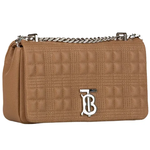 Brown Leather Burberry Handbag