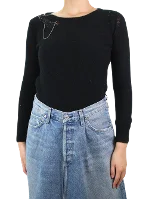 Black Wool Saint Laurent Sweater