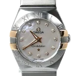 White Glass Omega Watch