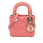 Pink Leather Dior Lady Dior