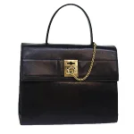 Black Leather Celine Handbag