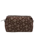 Brown Leather DKNY Clutch