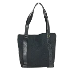 Black Leather Bvlgari Tote