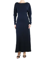 Navy Viscose Alessandra Rich Dress