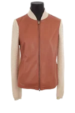 Brown Leather Loro Piana Jacket