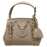 Beige Leather Ralph Lauren Handbag