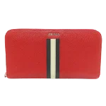 Red Leather Prada Wallet