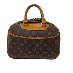 Brown Canvas Louis Vuitton Deauville 