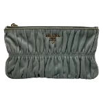 Grey Fur Prada Pouch