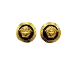 Gold Metal Versace Earrings