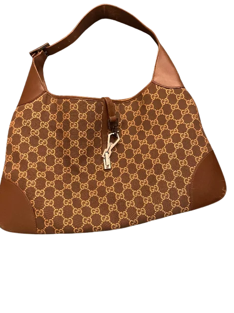 Brown Canvas Gucci Jackie