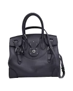 Black Leather Ralph Lauren Handbag