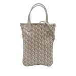 Grey Fabric Goyard Shoulder Bag