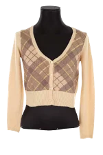 Beige Fabric Sportmax Cardigan