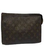 Brown Canvas Louis Vuitton Taiga Toiletry Pouch