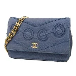 Blue Denim Chanel Crossbody Bag