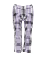 Purple Fabric Burberry Pants