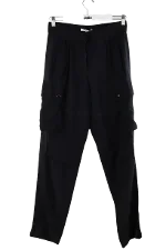 Black Silk Givenchy Pants