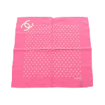 Pink Silk Chanel Scarf