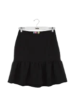 Black Polyester MSGM Skirt