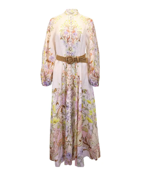Multicolor Fabric Zimmermann Dress