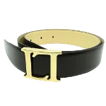 Black Leather Loewe Belt