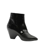 Black Leather Chanel Boots