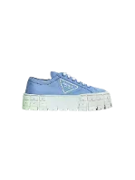 Blue Nylon Prada Sneakers