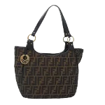 Brown Canvas Fendi Tote