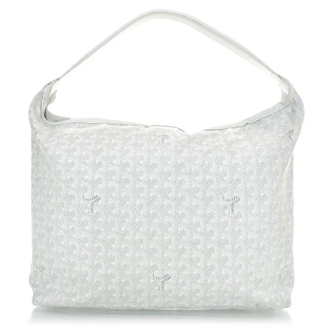 White Canvas Goyard Handbag