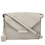 Grey Leather DKNY Crossbody Bag