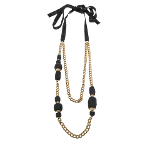 Black Fabric Marni Necklace