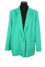 Green Viscose Sézane Blazer