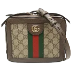 Brown Canvas Gucci Crossbody Bag