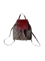 Red Canvas Fendi Backpack