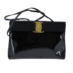 Black Fabric Salvatore Ferragamo Crossbody Bag