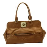 Brown Leather Longchamp Handbag