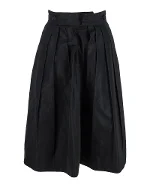 Black Cotton Burberry Skirt