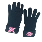 Black Wool Louis Vuitton Gloves