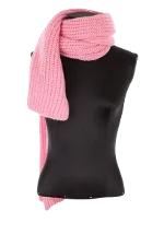 Pink Wool Closed Scarf