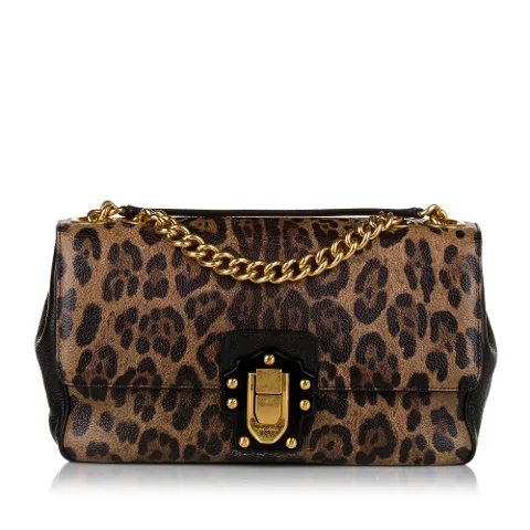 Brown Leather Dolce & Gabbana Shoulder Bag