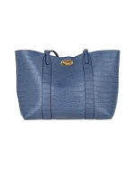 Blue Leather Mulberry Tote