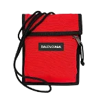 Red Canvas Balenciaga Pouch