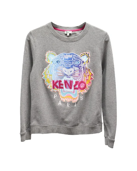 Grey Cotton Kenzo Sweatshirt