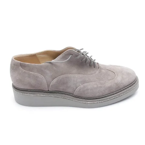 Grey Leather Fabiana Filippi Flats