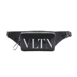 Black Fabric Valentino Belt Bag