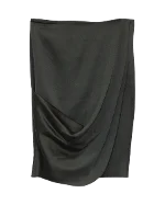 Black Polyester Armani Skirt