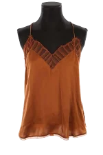 Brown Silk IRO Top