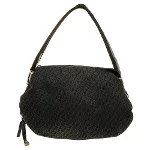 Black Canvas Armani Shoulder Bag