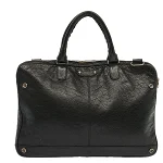 Black Leather Balenciaga Briefcase